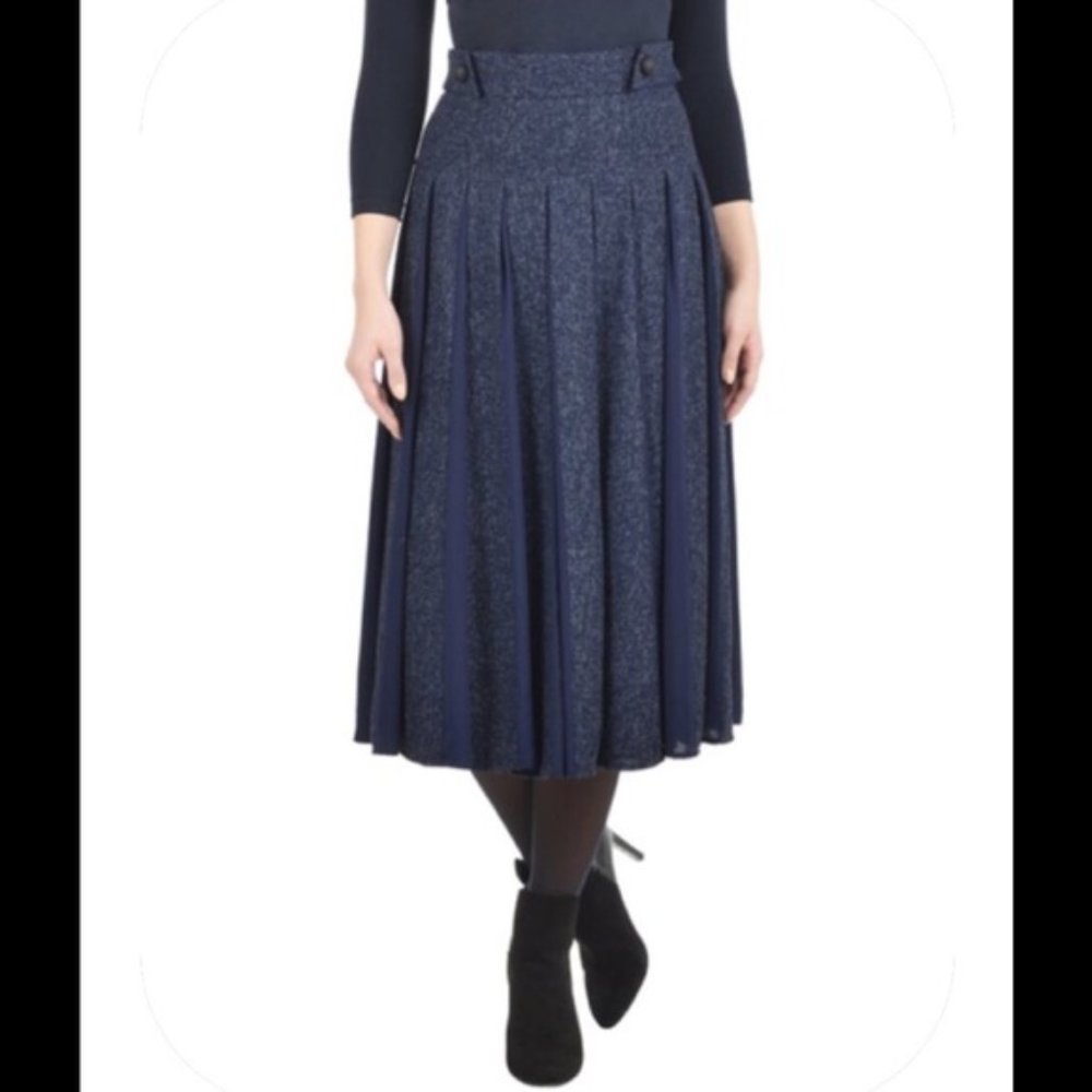 NWT tweed & Chiffon gored skirt size 14